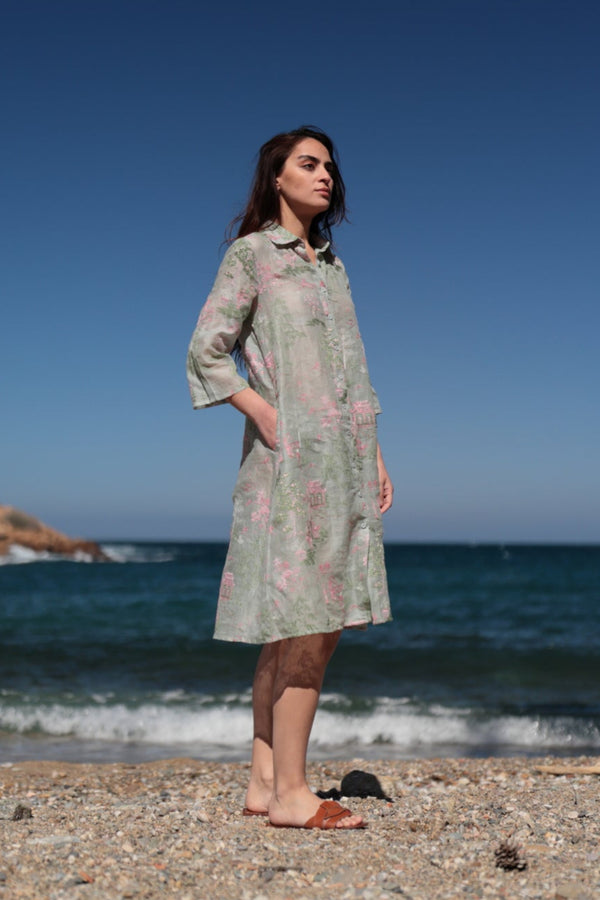DRESS IN SUSTAINABLE VEGETABLE FABRIC