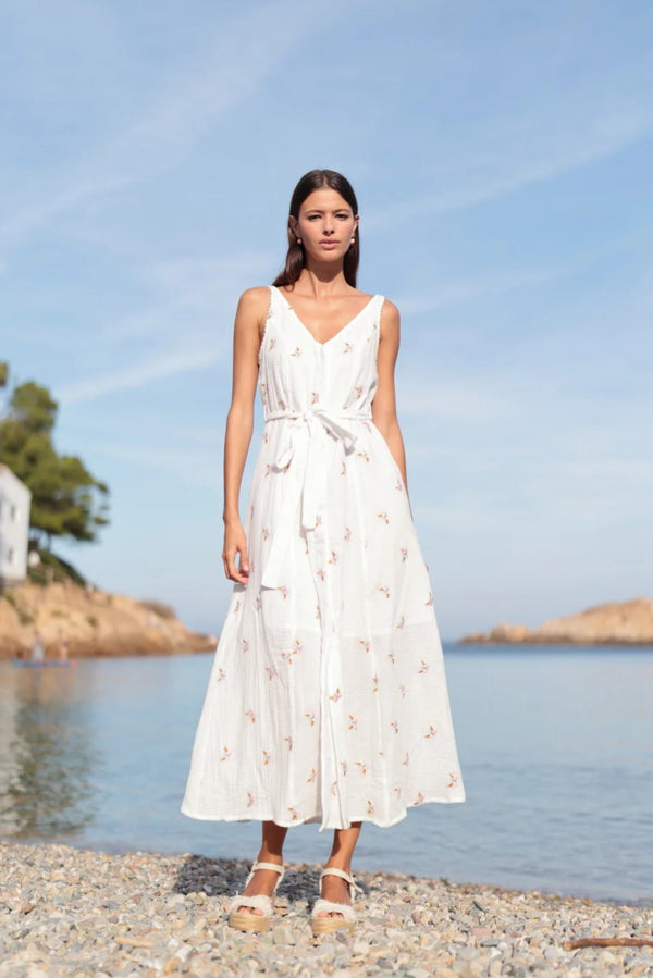 LONG SLEEVELESS DRESS