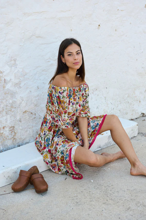 LONG FLORAL DRESS