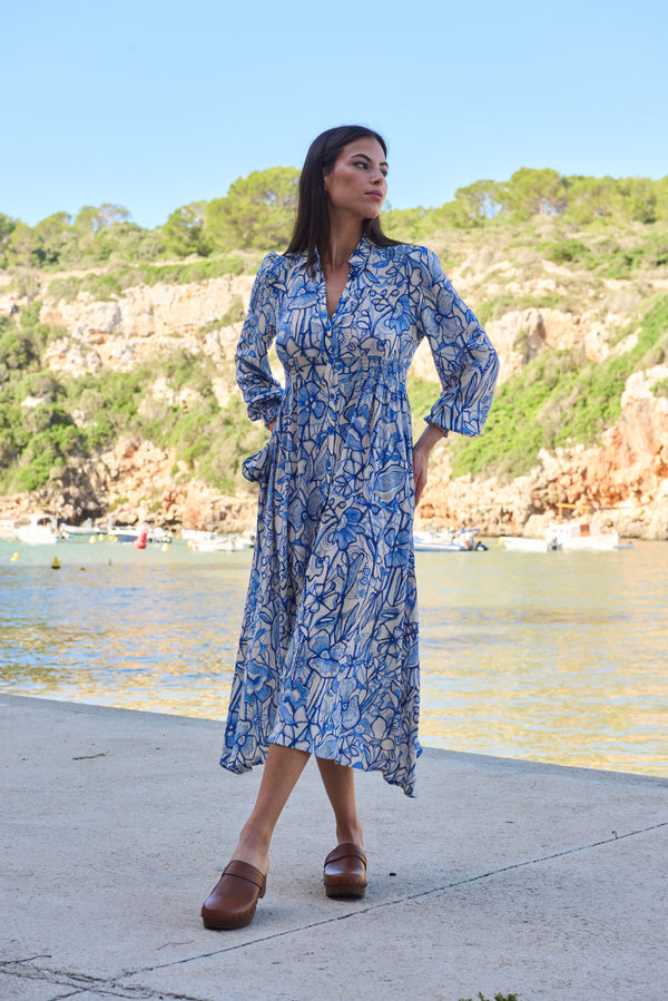 LONG FLORAL DRESS