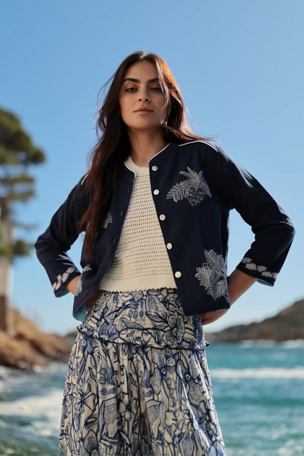 JACKET WITH ITALIAN EMBROIDERIES