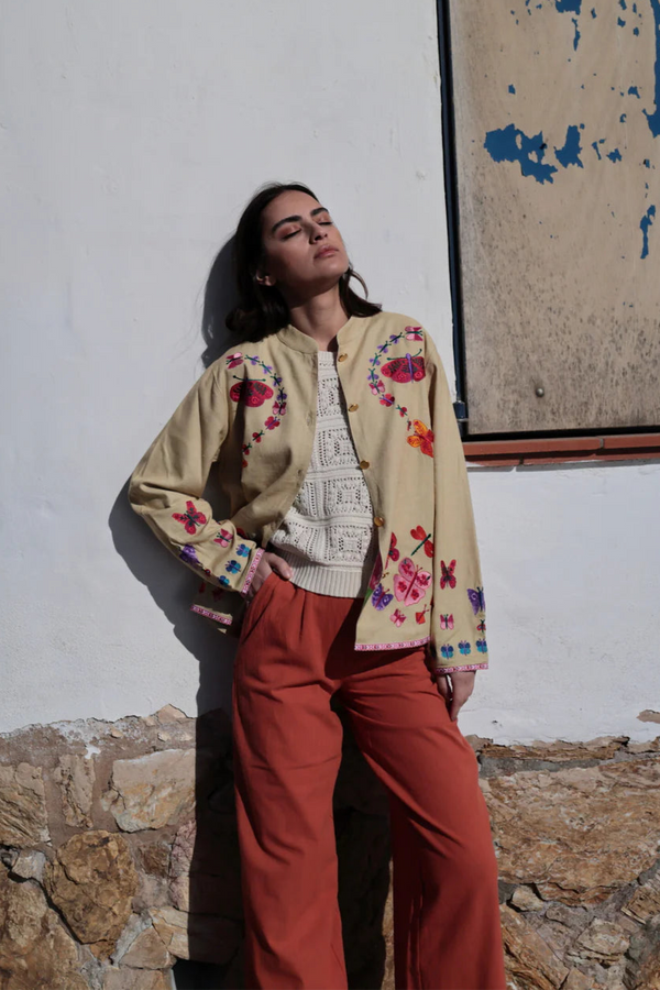 LINEN BLEND JACKET