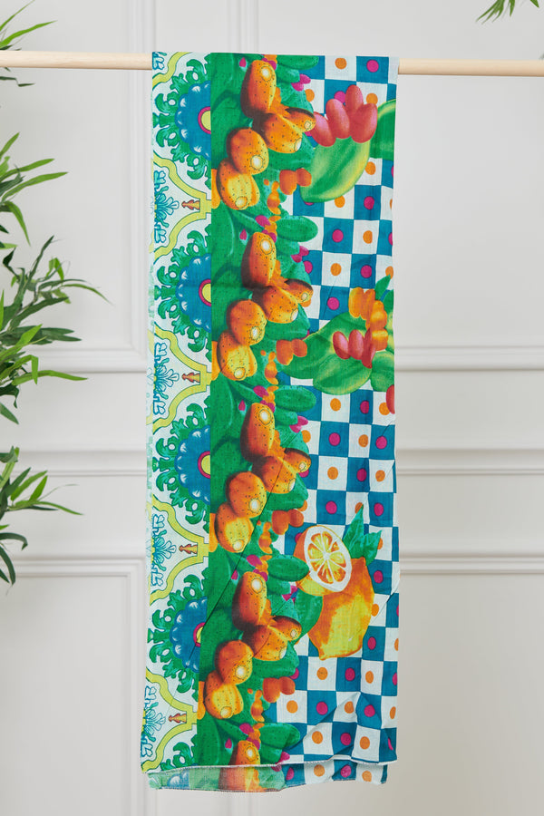 COTTON PAREO FOULARD