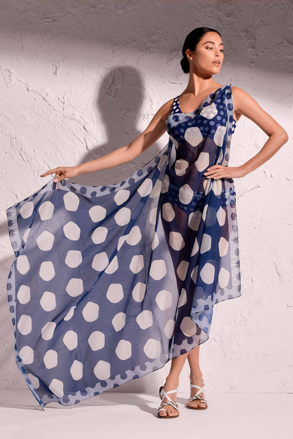 ELDA POLKA DOT FOULARD PAREO
