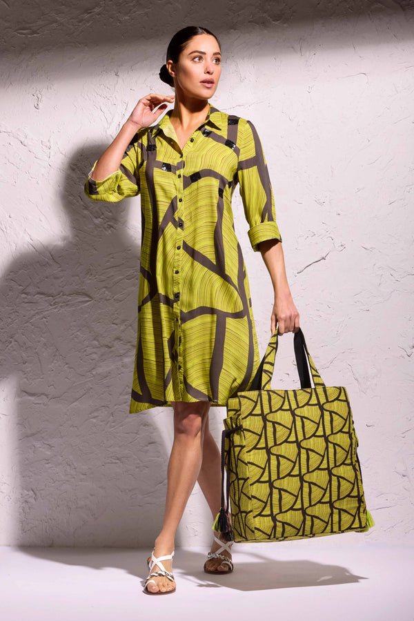 SHIRT DRESS 3/4 SLEEVE FLAVIA