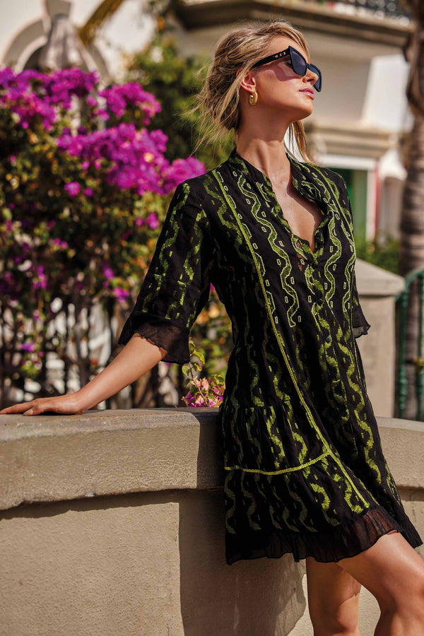 DRESS WITH 3/4 SLEEVES VANESSA