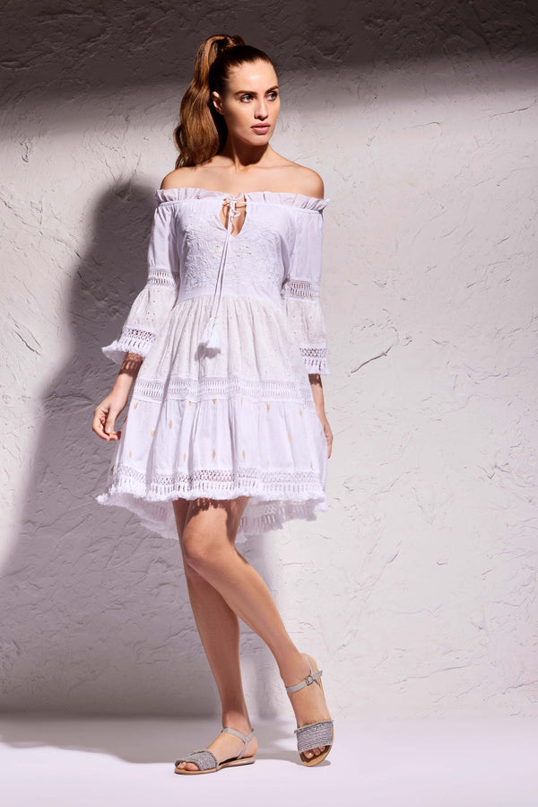LACE AND INLAY DRESS