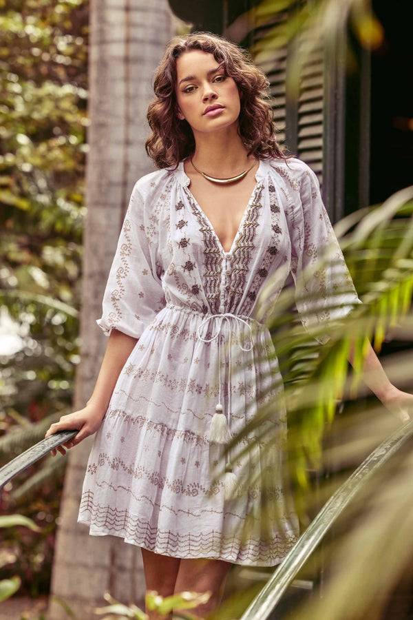 DRESS WITH EMBROIDERIES SALLY