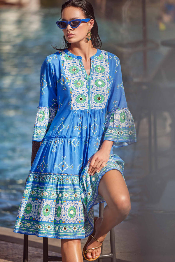 DRESS WITH RUFFLED HERMIONE