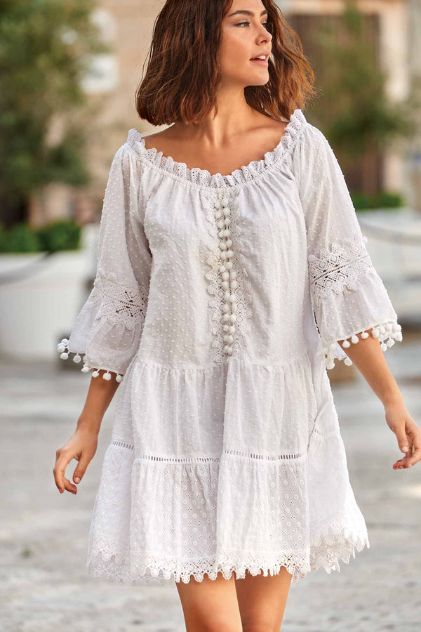 BOAT BOAT NECK IN LACE