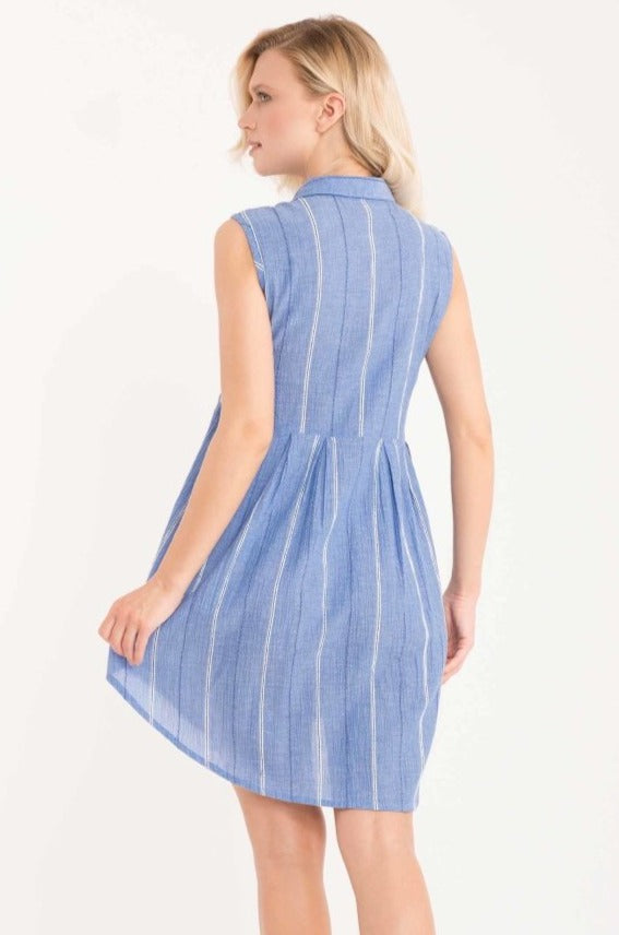 ABITO CAMICIA RIGHE- IC21-072 - #Moda Mare Positano#