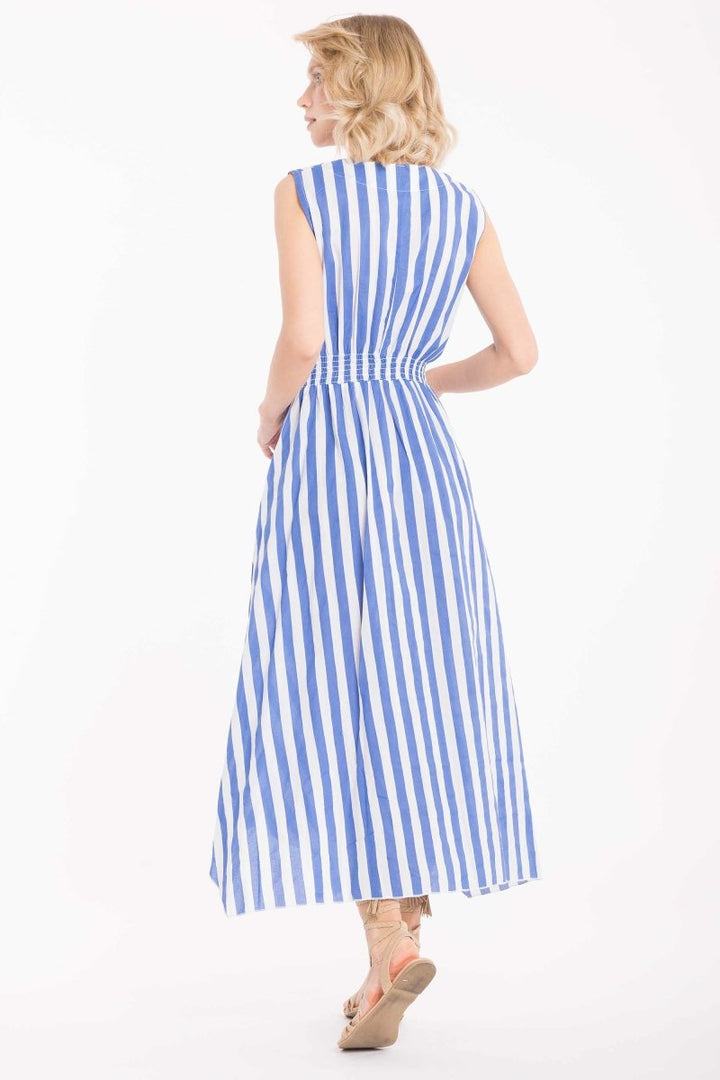 ABITO LUNGO RIGHE- IC22-050 - #Moda Mare Positano#