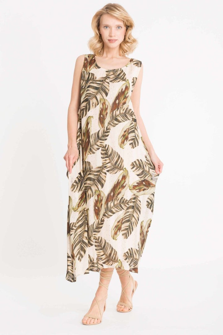 ABITO PAILLETTES FOGLIE- IC22-109 - #Moda Mare Positano#