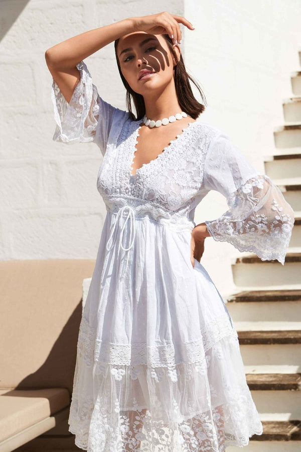 ABITO PIZZO TRASPARENZE- DB22-012 - #Moda Mare Positano#