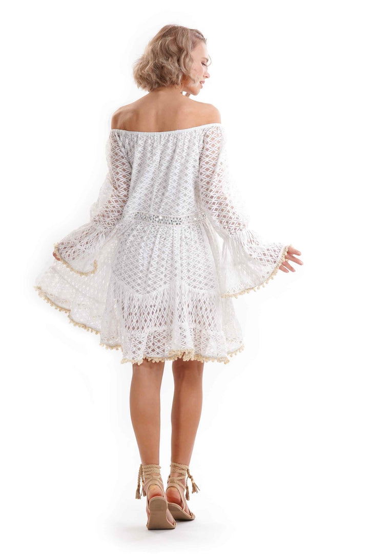 ABITO RICAMI COLORATI- IC20-007 - #Moda Mare Positano#