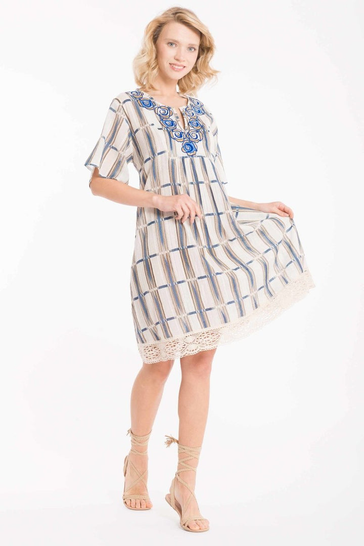 ABITO RICAMI GEORGIE- IC22-035 - #Moda Mare Positano#