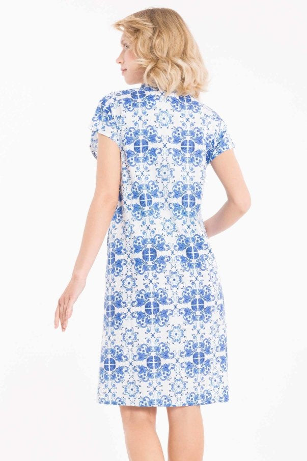KAFTANO LINO MAIOLICHE- IC22-055 - #Moda Mare Positano#