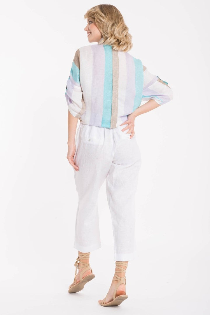PANTALONI PURO LINO- IC22-078 - #Moda Mare Positano#