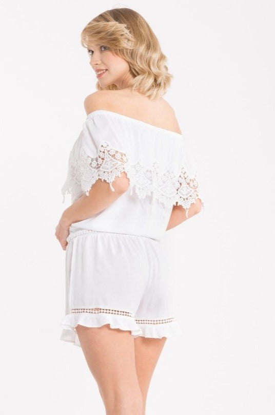 TOP DETTAGLI PIZZO- IC22-014 - #Moda Mare Positano#
